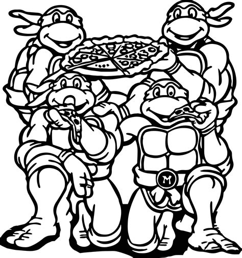 ninja turtles coloring page